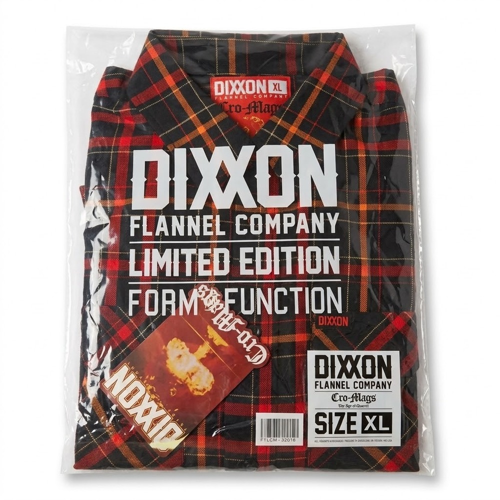 Dixxon Flannel Cro-Mags The Age of Quarrel Limited Edition Plaid Shirt Mens XL